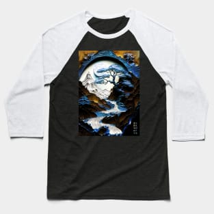 Japanese vintage landscape Baseball T-Shirt